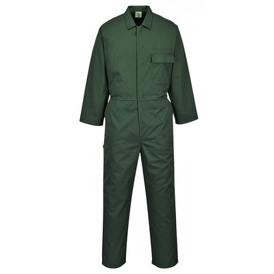 Goodwood Men's Bottle Green Boilersuit with Embroidered Logo (Ref: S999)